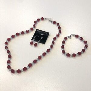 Sterling Silver Necklace Set